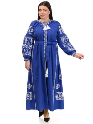 Вишукана сукня-вишиванка Мрія (електрик) | 6770130