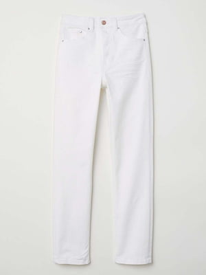 Білі джинси на високій талії | 6774098
