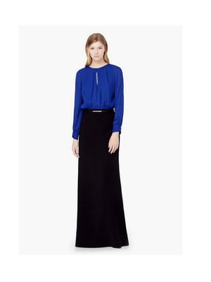 Чорно-синя сукня-максі | 6774117