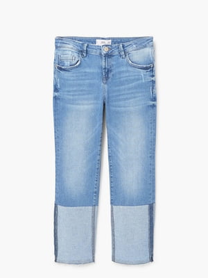 Синие джинсы-капри | 6774162