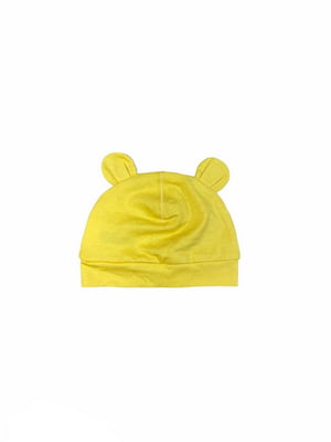 Жовта шапка з вушками | 6774206