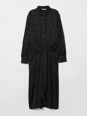 Платье-рубашка черное | 6123351