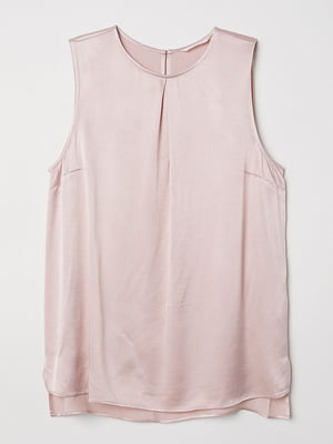 Светло-розовая блуза из блестящего тканого материала | 6774459