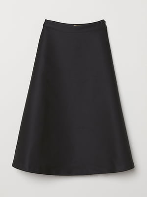 Черная атласная юбка | 6774462