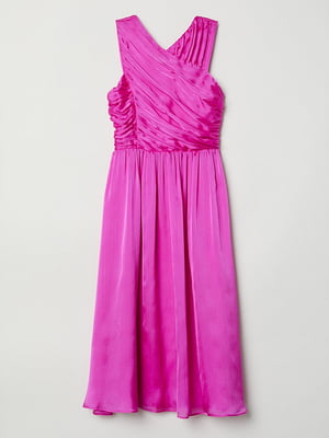 Атласное платье ярко-розового цвета | 6774474