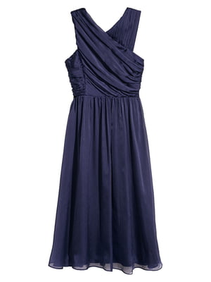Атласна сукня темно-синього кольору | 6774562
