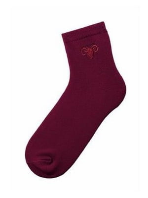 Шкарпетки «Овен» малинового кольору | 6775927