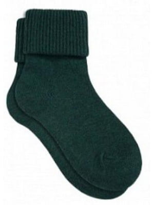 Шкарпетки вовняні смарагдового кольору | 6775961