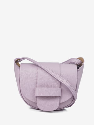 Шкіряна сумка крос-боді фіолетового кольору | 6777848