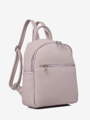 Светло-лиловый кожаный рюкзак | 6777930