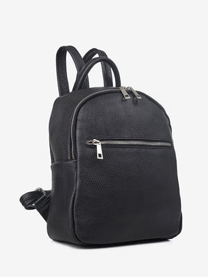 Черный кожаный рюкзак | 6777932