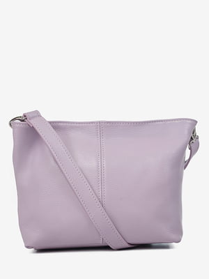 Кожаная сумка кросс-боди лилового цвета | 6777933