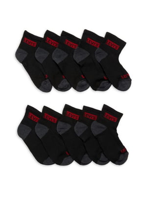 Набір чорних коротких шкарпеток (10 шт.) | 6775648