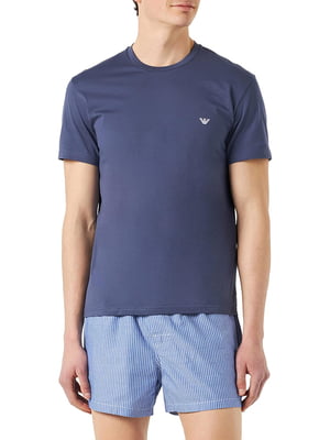 Синий домашний комплект: футболка и трусы-боксеры | 6775725