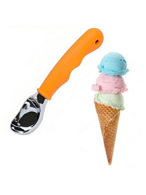 Ложка із силіконовою ручкою для морозива, бісквітного тіста, замороженого йогурту (18 см) | 6776380