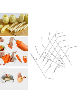 Комплект ножів для карвінгу і фарширування овочів, картоплі, кабачків, моркви (20 см, 10 штук) | 6776391