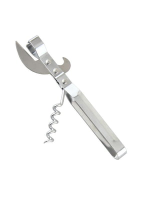 Універсальна відкривачка / консервний ніж зі штопором металевий 3 в 1 | 6776686
