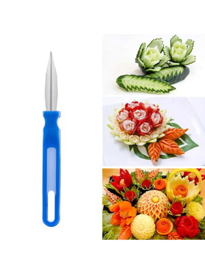 Кулінарний ніж для карвінгу та декоративного нарізання фруктів та овочів для прикрашання столу | 6776755