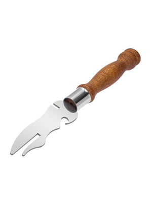 Багатофункціональна вилка для зняття м'яса та шашлику + відкривачка + ніж (28 см) | 6776772