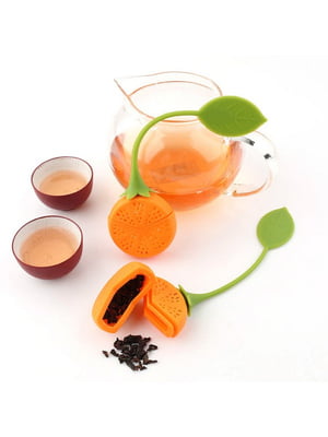 Заварник ситечко для заварювання силіконовий для чаю у вигляді фруктів (апельсин) | 6776941