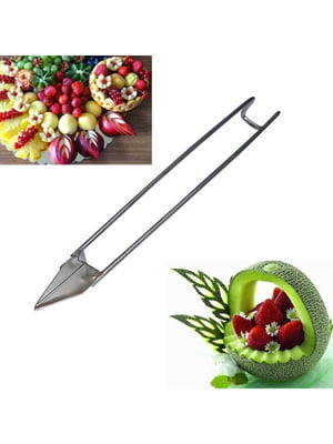 Фігурний ніж для карвінгу та нарізки фруктів та овочів для прикраси столу | 6777033