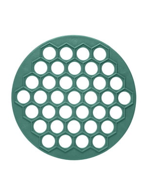 Пластикова пельменниця (форма для приготування пельменів) Ø26 см — зелений | 6777155