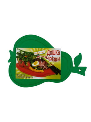 Дошка обробна пластикова для нарізки м'яса, риби, овочів та фруктів у формі груші (280х190 мм) | 6777247