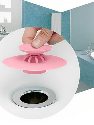 Силіконова пробка для ванни 2 в 1 / заглушка для ванної та раковини / фільтр-пробка для раковини | 6777415
