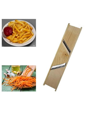 Тертка для корейської моркви і картоплі фрі з двома лезами 2 в 1 | 6777654