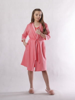 Комплект домашнього одягу: халат та нічна сорочка | 6780227