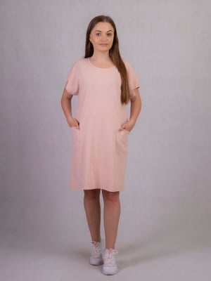 Бежева сукня А-силуету для вагітних | 6780756