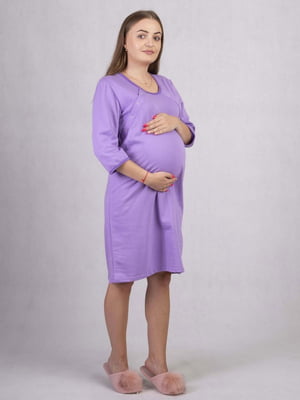 Фіолетова нічна сорочка для вагітних | 6780832