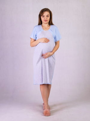 Сіра нічна сорочка для вагітних  | 6780839