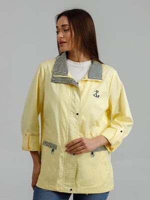 Жовта куртка-піджак в смужку | 6781390