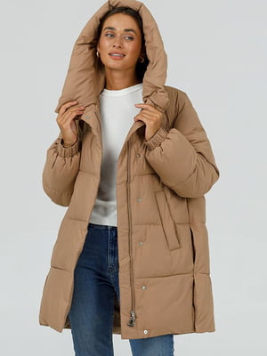 Зимова куртка-зефірка коричневого кольору | 6781592
