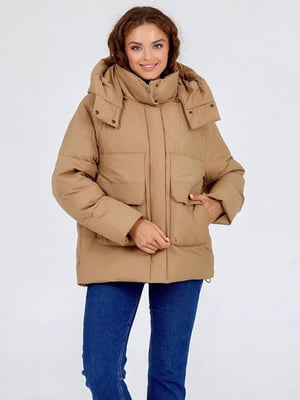 Зимова коричнева куртка | 6781626