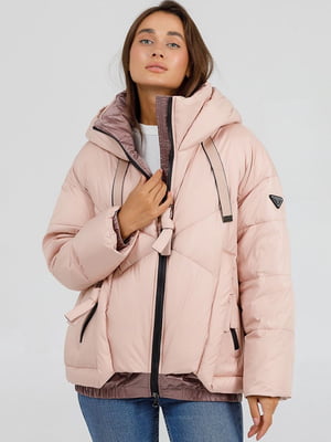Зимова куртка світло-рожевого кольору | 6781675