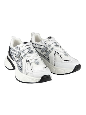 Білі текстильні кросівки | 6782568