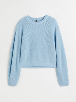 Голубой свитер свободного кроя | 6782327