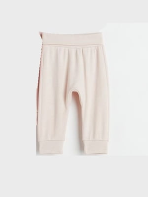 Розовые трикотажные брюки | 6782411