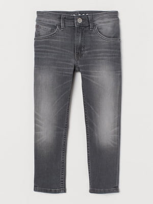 Сірі еластичні джинси | 6782426