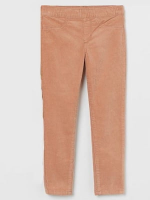 Оранжевые вельветовые брюки | 6782500