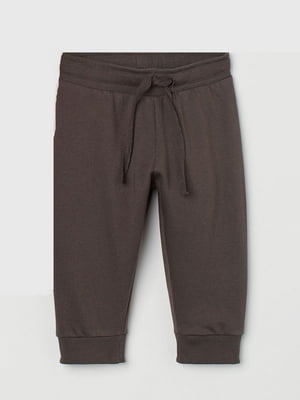 Темно-серые трикотажные брюки | 6782525