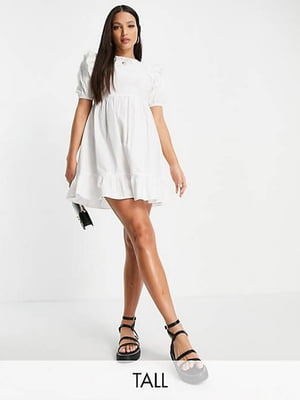 Біла сукня з вирізом на спинці | 6723142