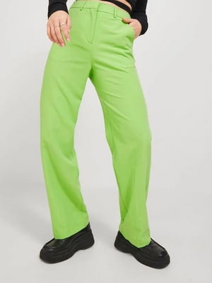 Салатові костюмні брюки | 6790160