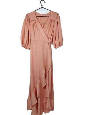 Рожева сукня з асиметричною спідницею | 6790565