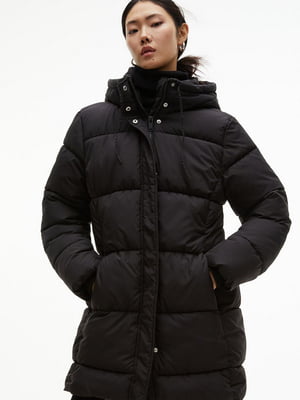 Пуховик Hooded puffer coat чорний | 6791161