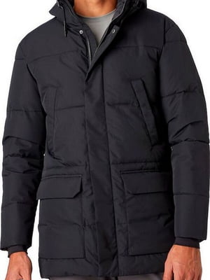 Куртка-парка чорна з великими кишенями | 6791211