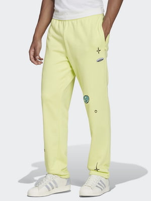 Жовті спортивні штани з кишенями | 6791608