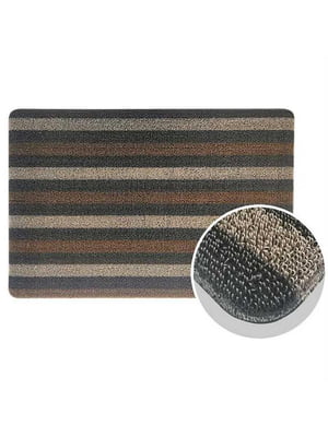 Різнокольоровий дверний килимок з петлевою щетиною для внутрішнього та зовнішнього входу (40 x 60 см) | 6792920